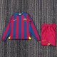 Kids Barcelona 2005/2006 Home Long Sleeve Retro Kit