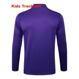 Kids Real Madrid 25/26 Retro Half-Zip Training Sweatshirt and Pants Set E2520