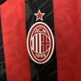 Thai Version AC Milan 25/26 Home Long Sleeve Jersey