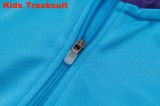 Kids Real Madrid 25/26 Retro Half-Zip Training Sweatshirt and Pants Set E2519