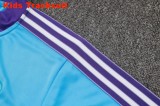 Kids Real Madrid 25/26 Retro Half-Zip Training Sweatshirt and Pants Set E2519