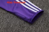 Kids Real Madrid 25/26 Retro Half-Zip Training Sweatshirt and Pants Set E2520