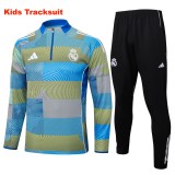 Kids Real Madrid 25/26 Half-Zip Training Sweatshirt and Pants Set E2532 - PM