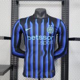 Player Version Inter Milan 25/26 Home Long Sleeve Authentic Jersey