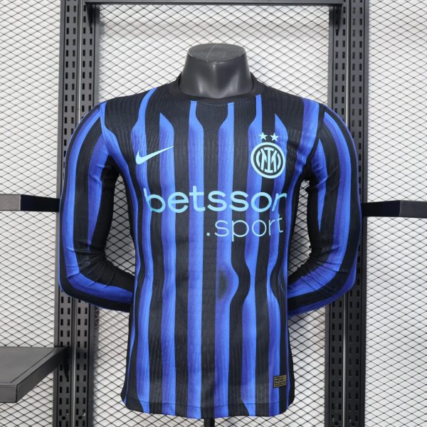 Player Version Inter Milan 25/26 Home Long Sleeve Authentic Jersey