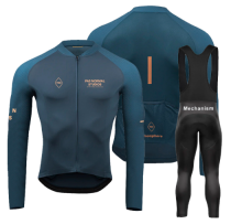 Road Race Pro Team Cycling Long-sleeved Fleece Suit Strava
