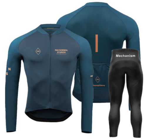 Road Race Pro Team Cycling Long-sleeved Fleece Suit Strava