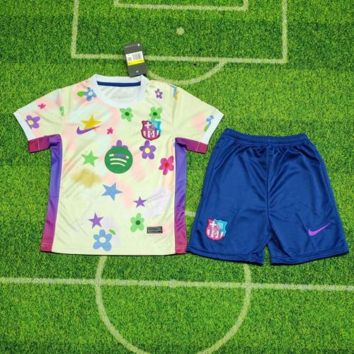 Kids Barcelona 25/26 Special Jersey and Short Kit