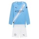 Kids Manchester City 25/26 Home Long Sleeve Jersey and Short Kit