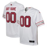 Youth Arizona Cardinals White Custom Game Jersey