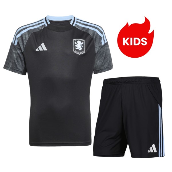 Kids Aston Villa 25/26 Away Jersey and Short Kit