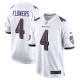 Men's Baltimore Ravens Zay Flowers White Game Jersey