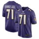 Men's Baltimore Ravens Malaesala Aumavae-Laulu Purple Team Game Jersey
