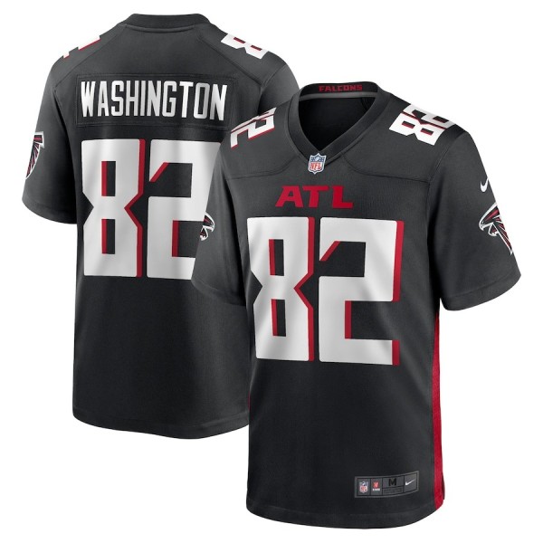 Men's Atlanta Falcons Casey Washington Black Team Game Jersey
