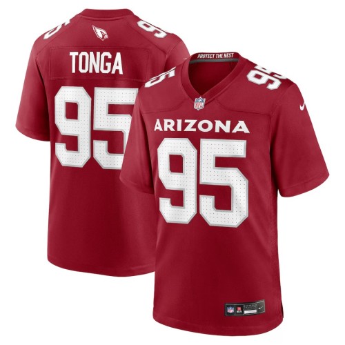 Men's Arizona Cardinals Khyiris Tonga Cardinal Team Game Jersey