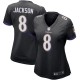 Women's Baltimore Ravens Lamar Jackson Black Game Jersey