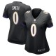 Women's Baltimore Ravens Roquan Smith Black Team Game Jersey