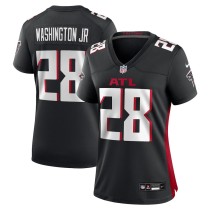 Women's Atlanta Falcons Carlos Washington Jr. Black Team Game Jersey