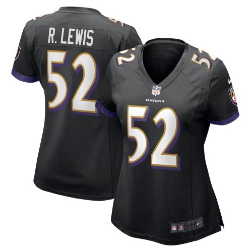 Women's Baltimore Ravens Ray Lewis Black Retired Player Jersey