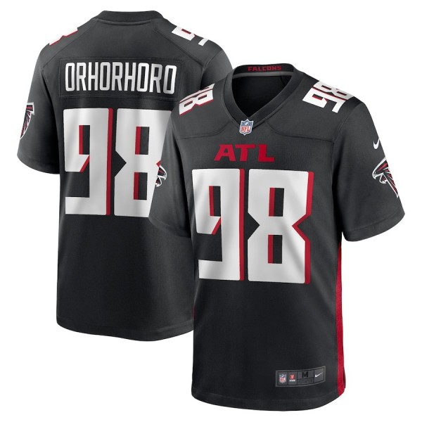 Men's Atlanta Falcons Ruke Orhorhoro Black Team Game Jersey
