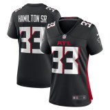 Women's Atlanta Falcons Antonio Hamilton Sr. Black Game Jersey