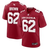 Men's Arizona Cardinals Evan Brown Cardinal Team Game Jersey