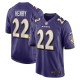 Men's Baltimore Ravens Derrick Henry Purple Game Player Jersey