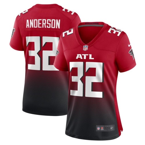 Women's Atlanta Falcons Jamal Anderson Red Retired Game Jersey