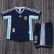 Kids Argentina 1998 World Cup Away Retro Kit