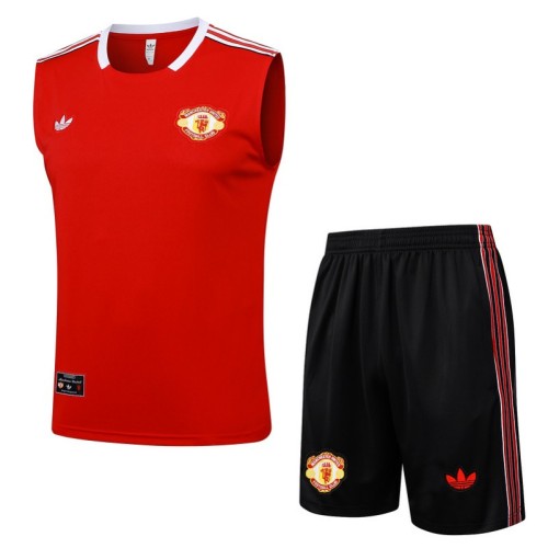 MUFC 25/26 Retro Sleeveless Jersey and Shorts Set D2541
