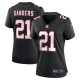 Women's Atlanta Falcons Deion Sanders Black Alternate Retired Player Game Jersey