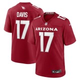 Men's Arizona Cardinals Kaden Davis Cardinal Team Game Jersey