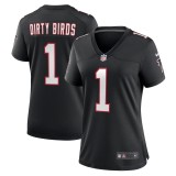 Women's Atlanta Falcons Dirty Birds Black Throwback Game Jersey