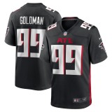 Men's Atlanta Falcons Eddie Goldman Black Team Game Jersey