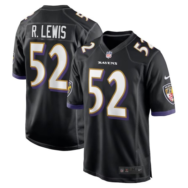 Men's Baltimore Ravens Ray Lewis Black Retired Player Jersey