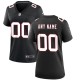 Women's Atlanta Falcons Black Throwback Custom Game Jersey
