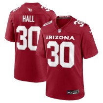 Men's Arizona Cardinals Darren Hall Cardinal Team Game Jersey