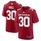 Men's Arizona Cardinals Darren Hall Cardinal Team Game Jersey