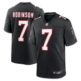 Men's Atlanta Falcons Bijan Robinson Black Throwback Game Jersey
