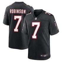 Men's Atlanta Falcons Bijan Robinson Black Throwback Game Jersey