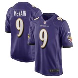 Men's Baltimore Ravens Steve McNair Purple Game Retired Player Jersey