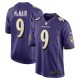 Men's Baltimore Ravens Steve McNair Purple Game Retired Player Jersey