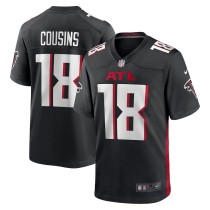Men's Atlanta Falcons Kirk Cousins Black Game Player Jersey