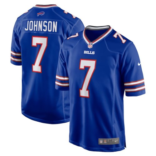 Men's Buffalo Bills Taron Johnson Royal Game Jersey