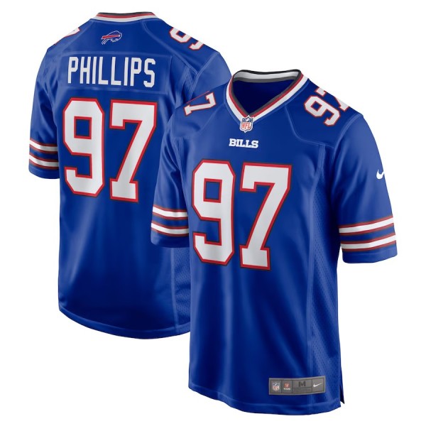 Men's Buffalo Bills Jordan Phillips Royal Game Jersey