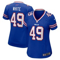 Women's Buffalo Bills DaShaun White Royal Team Game Jersey