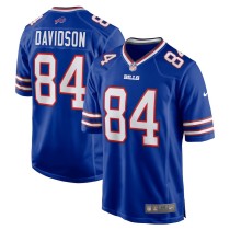 Men's Buffalo Bills Zach Davidson Royal Game Player Jersey