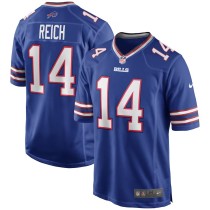 Men's Buffalo Bills Frank Reich Royal Game Retired Player Jersey