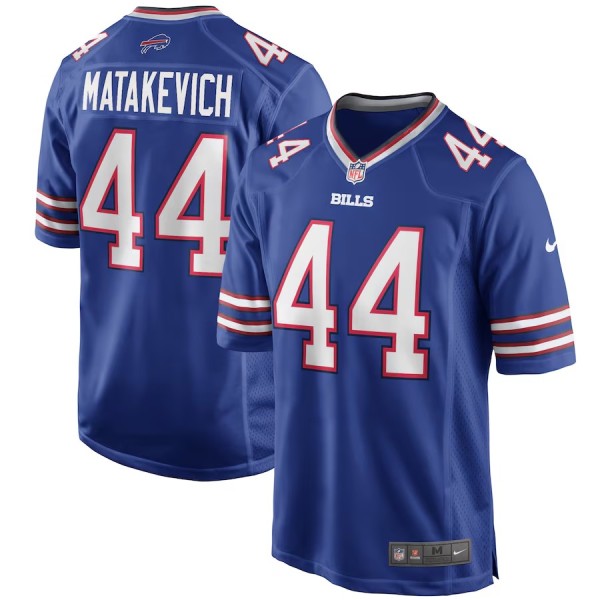 Men's Buffalo Bills Tyler Matakevich Royal Game Player Jersey