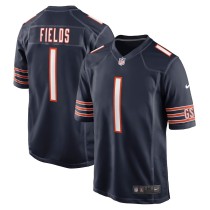 Youth Chicago Bears Justin Fields Navy Game Jersey